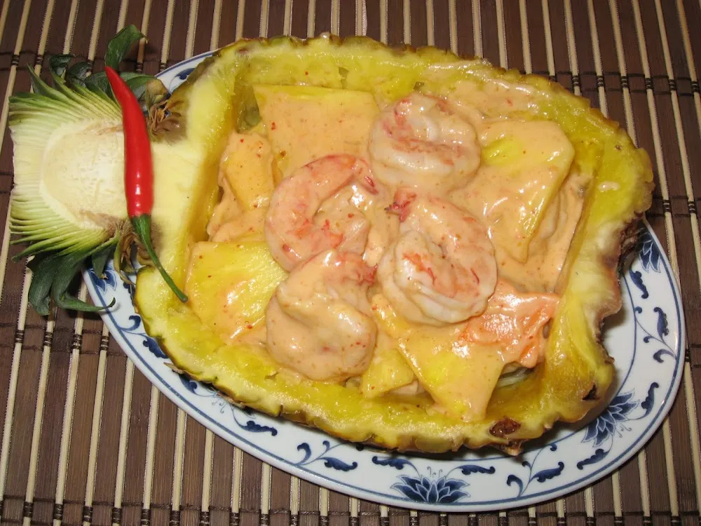 Crevettes À L'ananas