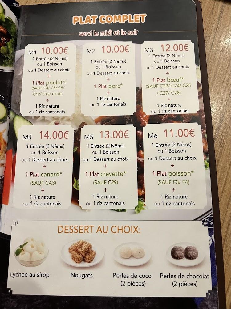 Auberge d'Asie - Menu Image 4